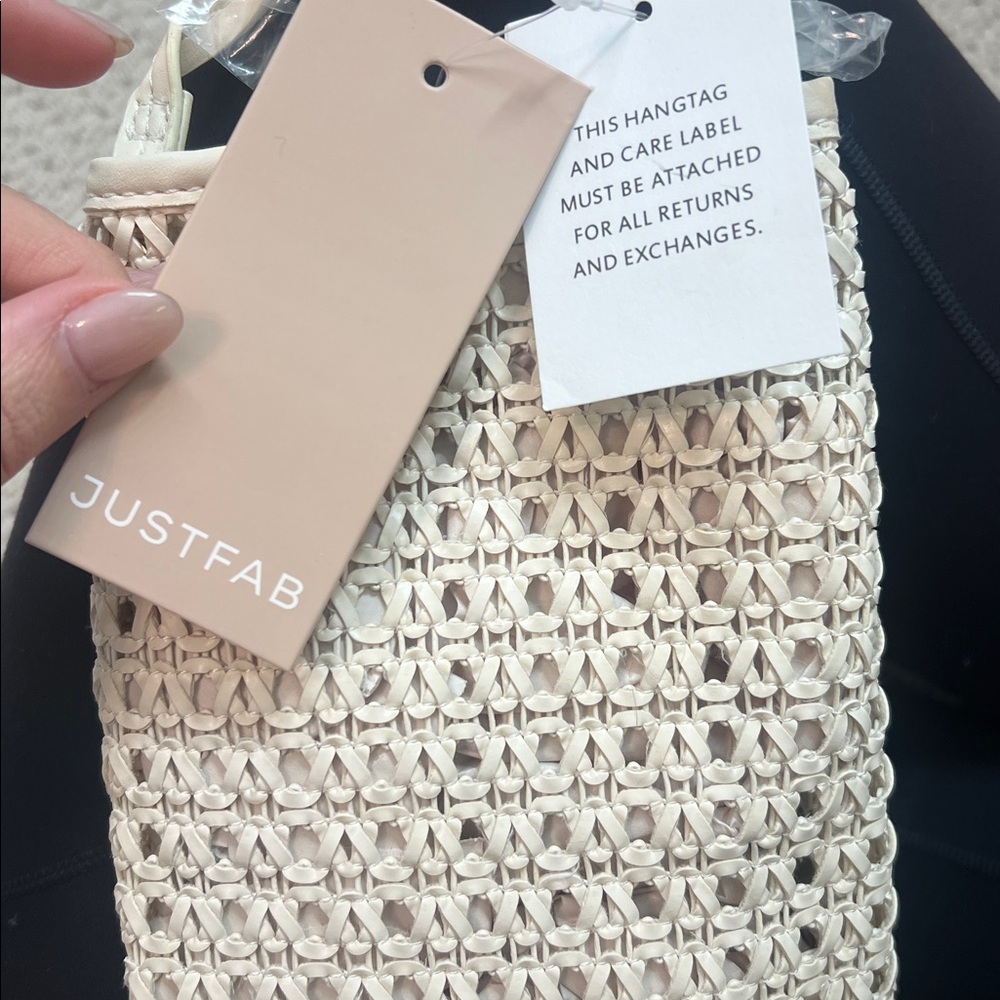 woven purse ivory cream - Picture 3 of 4